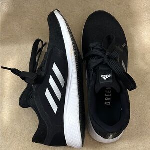 Adidas Black and White Running Shoes